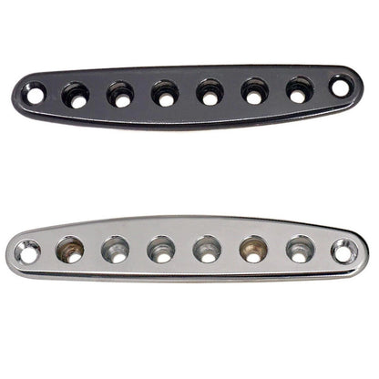 8-Hole Metal Electric Guitar Bridge Thru Body String Ferrules Plate