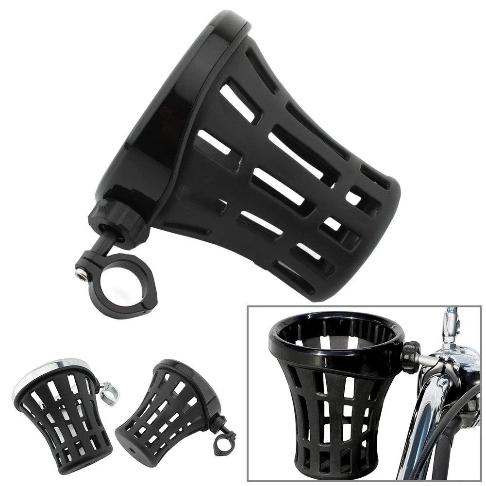 Large Motorcycle Drink Cup Holder with 7/8"-1" Aluminum Clamp
