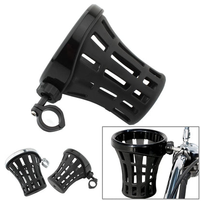 Large Motorcycle Drink Cup Holder with 7/8"-1" Aluminum Clamp