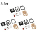 Set of 3 Carburetor Gasket Repair Kit for Honda CG260 (43CC, 52CC)