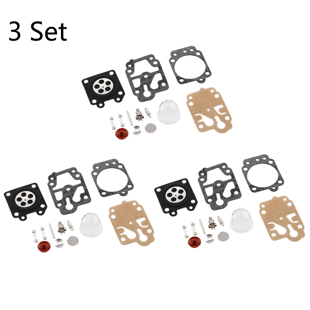 Set of 3 Carburetor Gasket Repair Kit for Honda CG260 (43CC, 52CC)