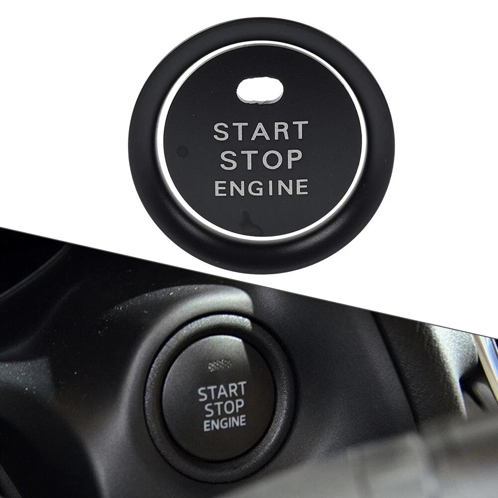 Black Engine Start Push Button Cover Ring Trim for Mazda 3 2014–2019, 6 2013–2019, CX-5 2013–2016