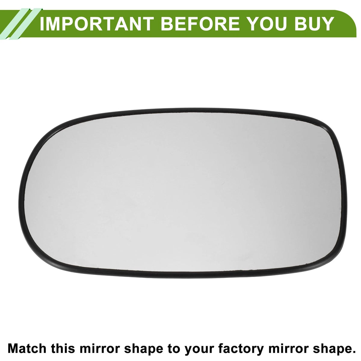 Left Heating Mirror Glass for Hyundai Azera (2006–2008) No. 876113L900