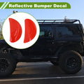 Reflective Bumper Decal for Universal Vehicles (Fluorescent Red)