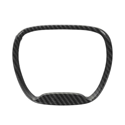 Black Carbon Steering Wheel Center Trim Ring for Dodge Challenger/Charger (2015–2019)
