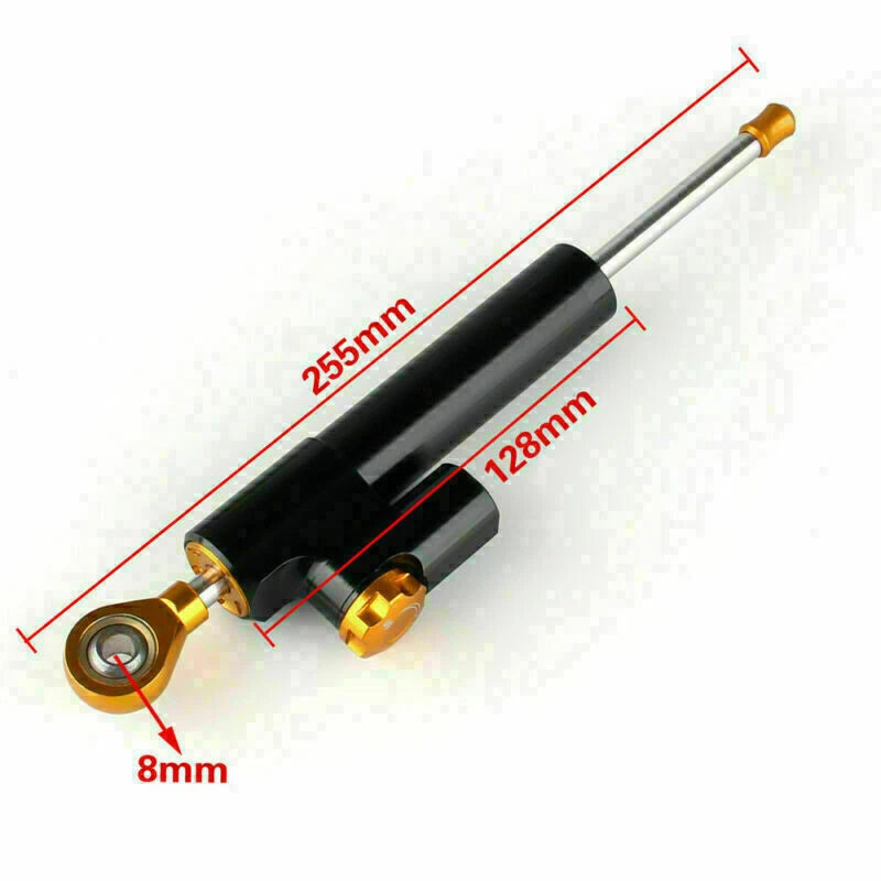 Steering Damper with Bracket for Kawasaki ZX6R (2007–2008) T9 Black
