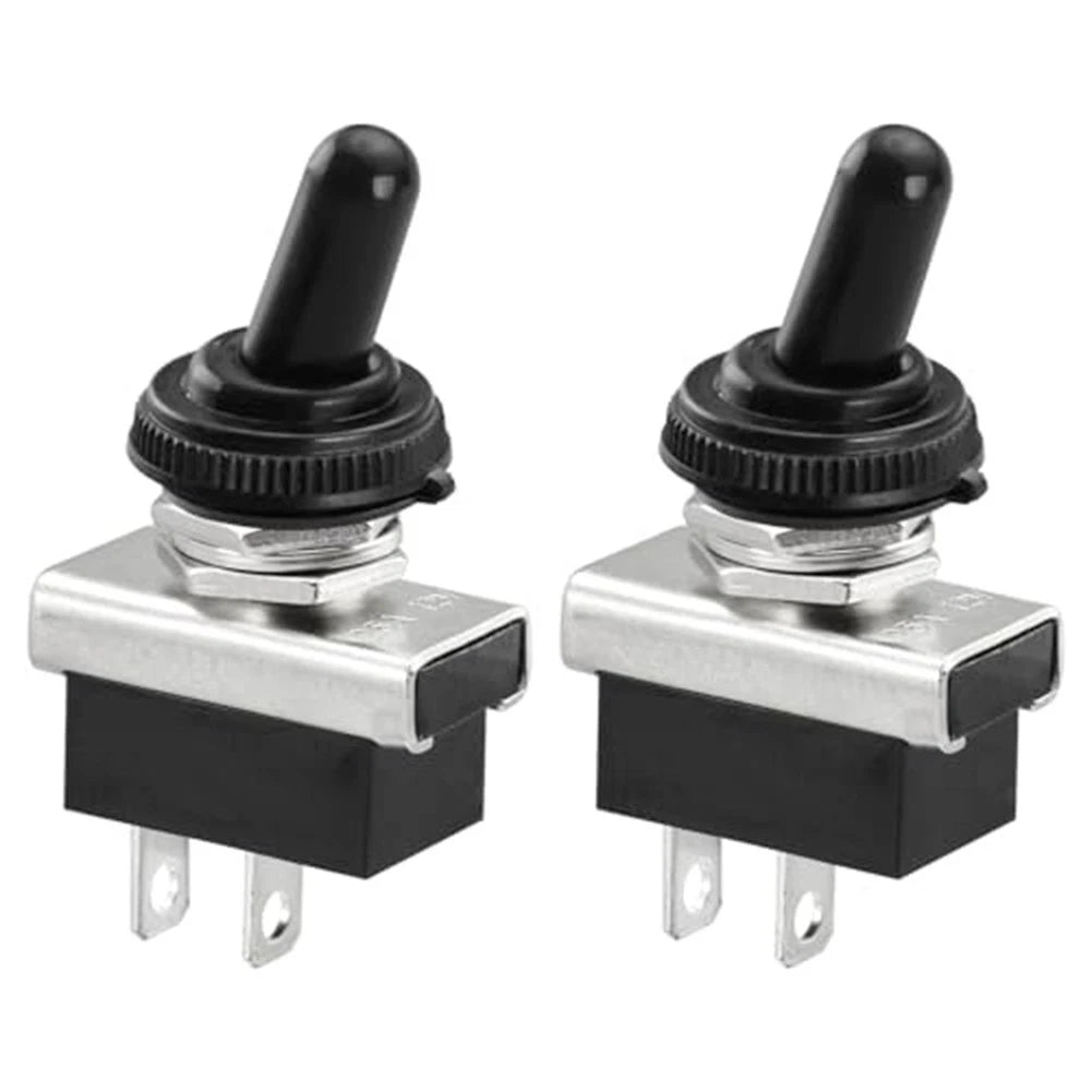 Toggle Switch Set of 2 for Outdoor Use, Locking Mechanism, 25A 12VDC
