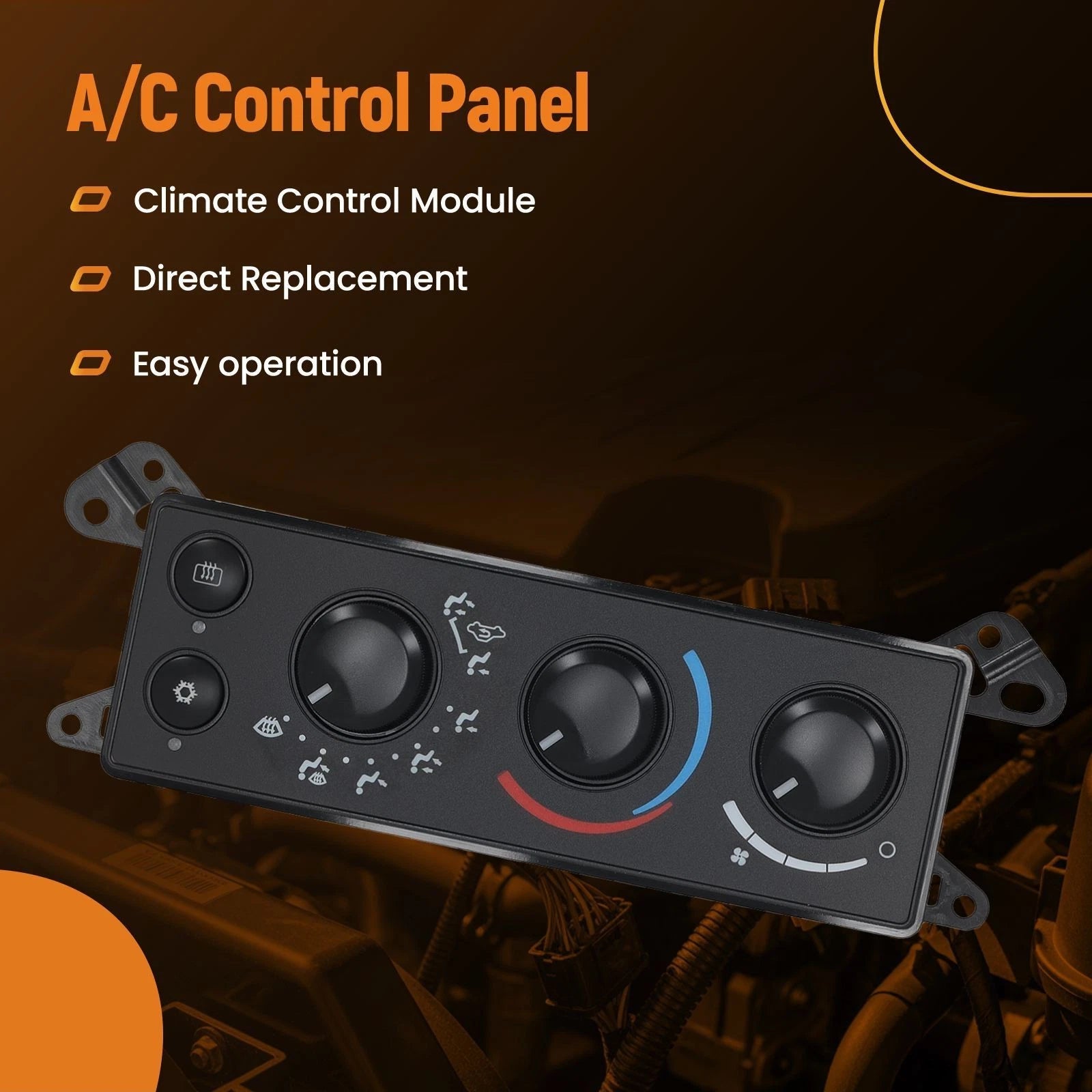 A/C Climate Control Module for Dodge Ram 1500 2500 3500 (2006–2008) P55056569AD