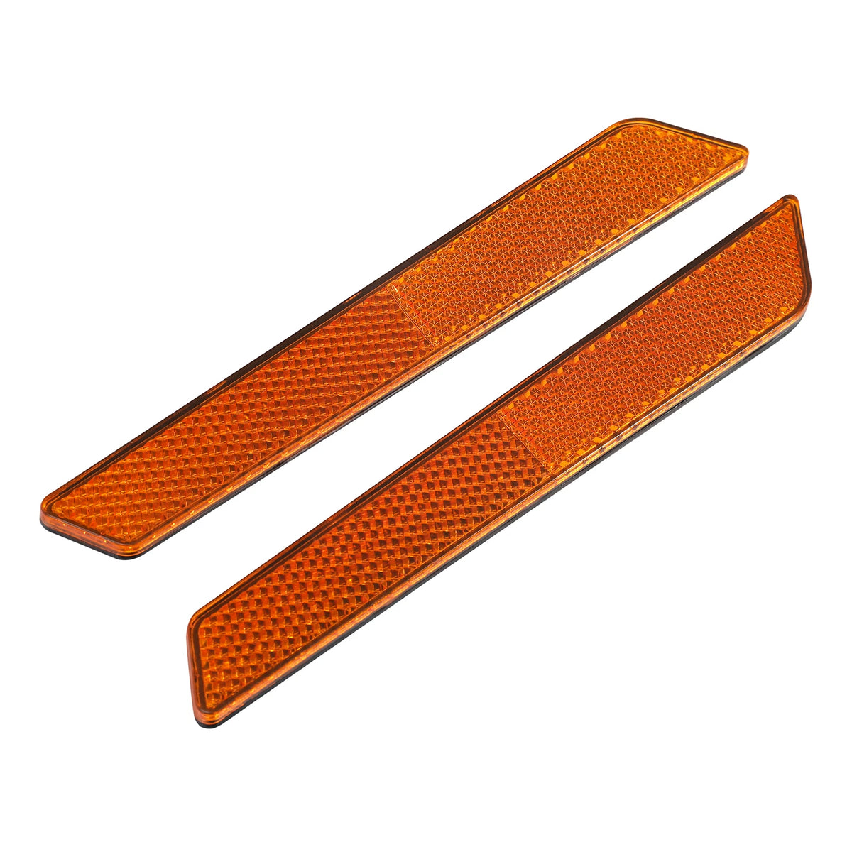 Saddlebag Latch Cover Reflectors Orange for Harley Road King Glide (2014–2026)