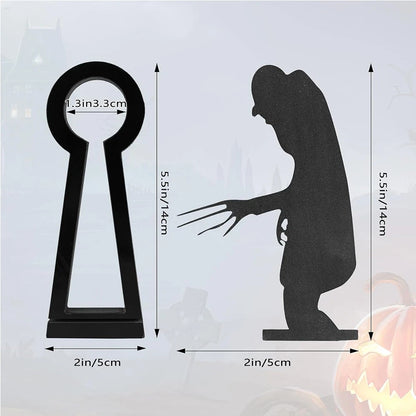Horror Halloween Candles Holder Funny Shadow for Halloween Party Decoration