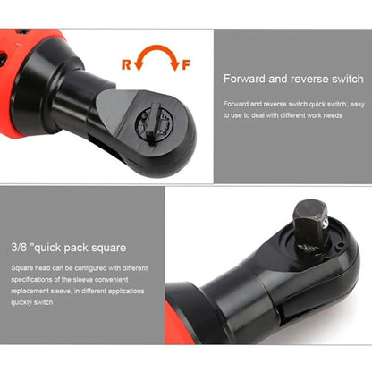 Cordless Ratchet Wrench Head 3/8" Square Drive for Builders Mechanics