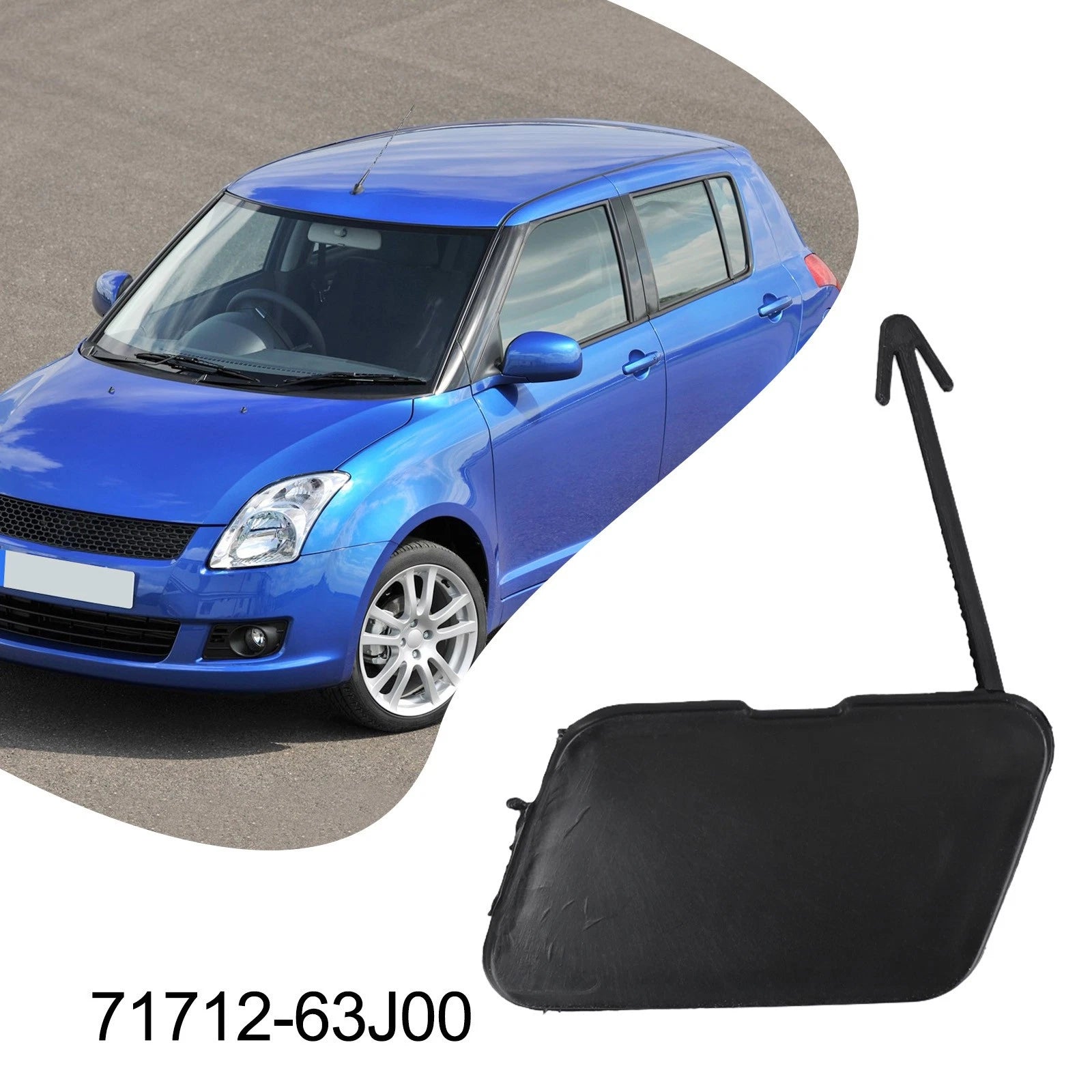 Front Bumper Towing Hook Cover for Suzuki Swift (2017–2021)