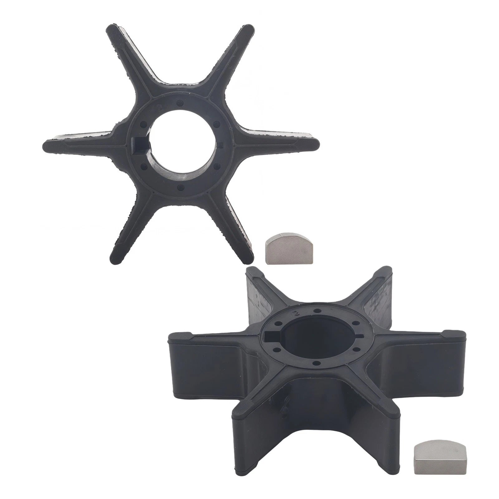 Water Pump Impeller & Key for Suzuki Outboard 20-70 HP (17461-96300)