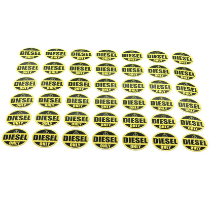 Diesel Fuel Only Warning Stickers for Trucks, Generators, Boats