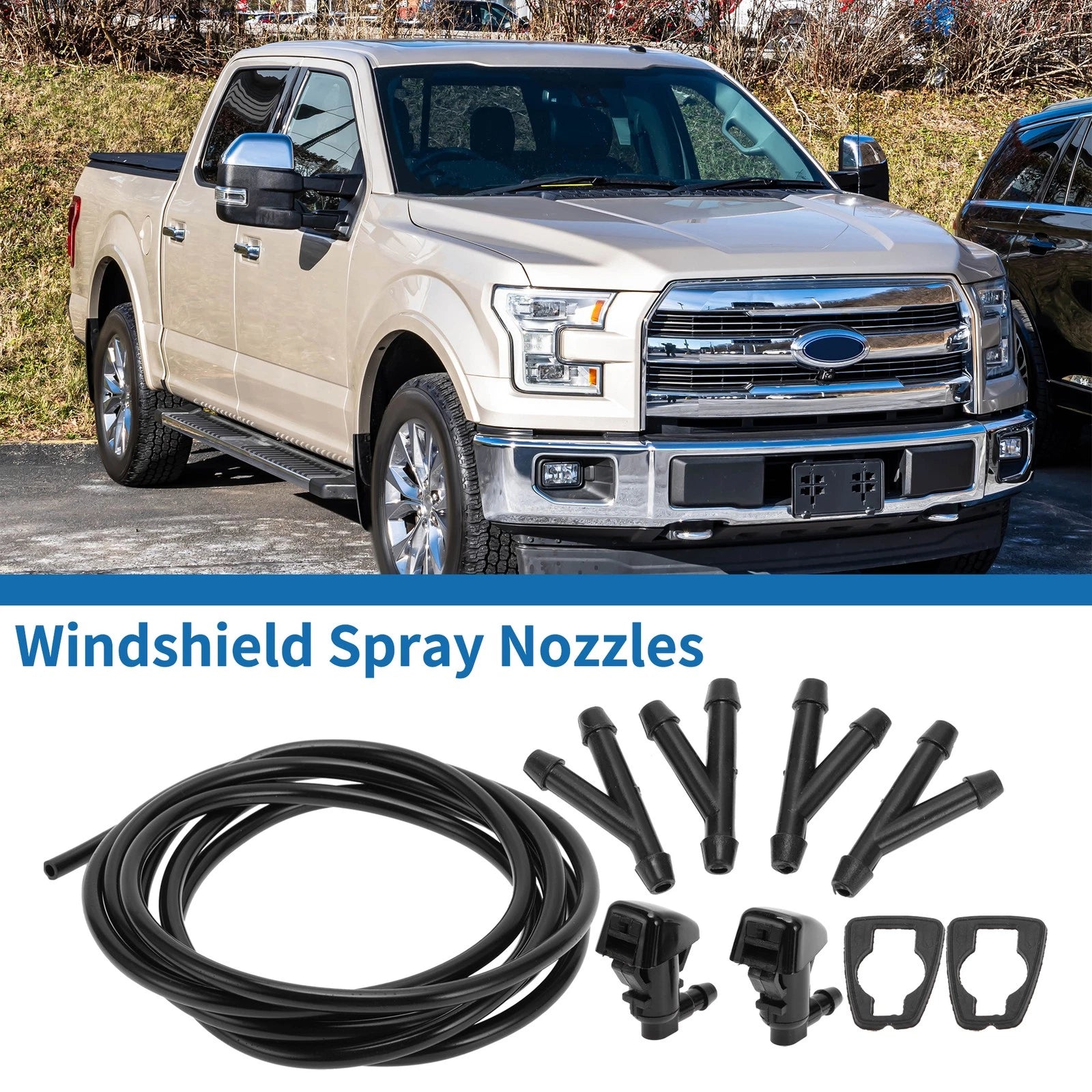 Front Windshield Washer Nozzles Replacement Set for Jeep Grand Cherokee WK2 (2014–2018)