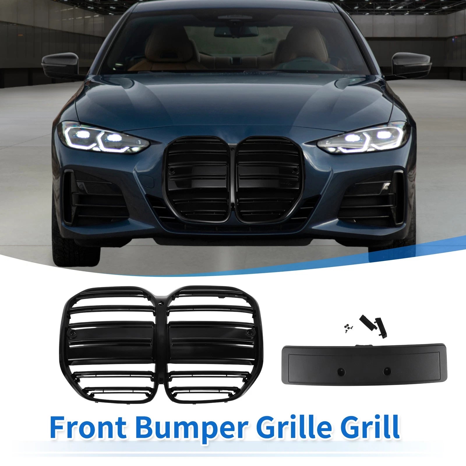 Front Upper Bumper Grille Grill Replacement for BMW 4 Series G22 (2021–2023)