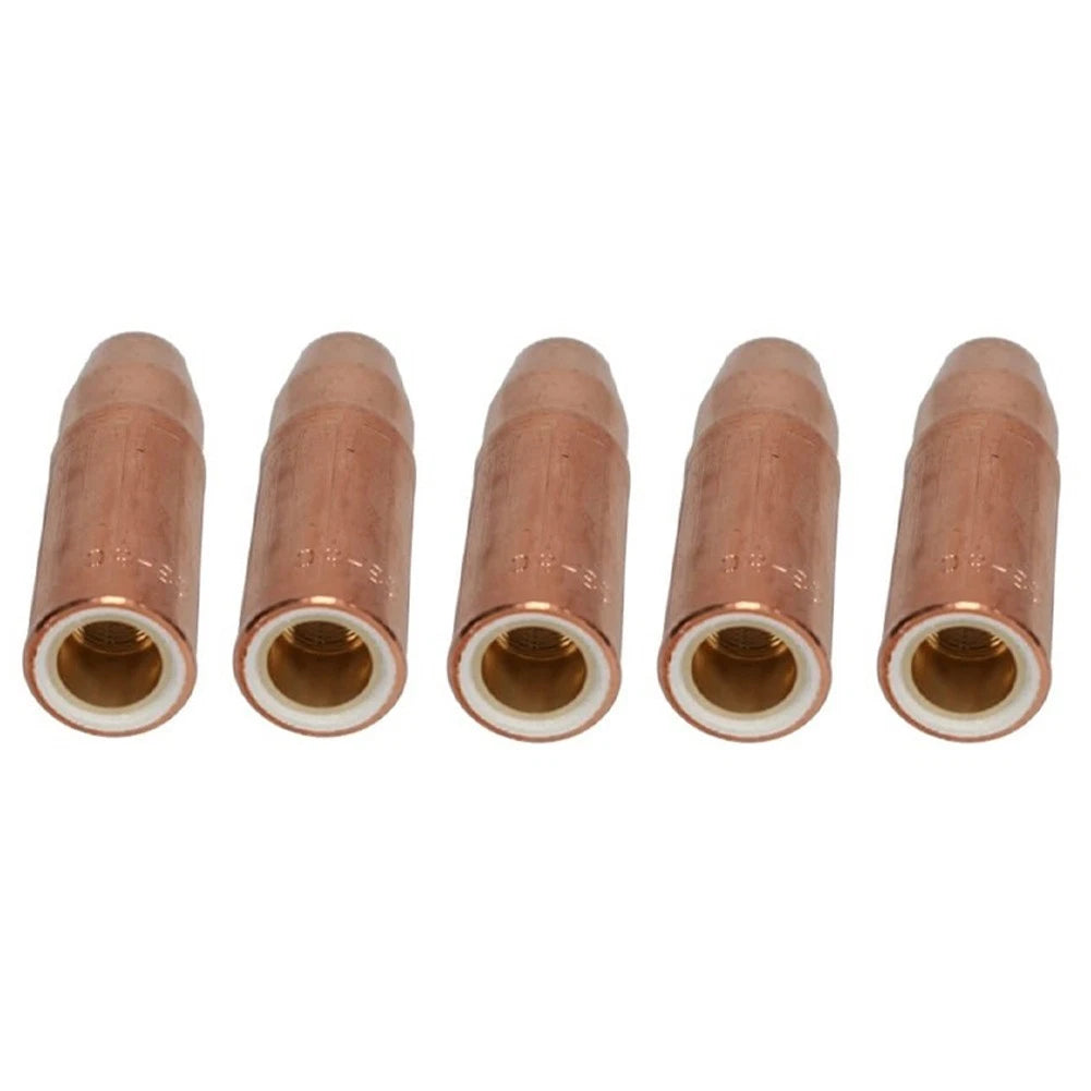 5 Pack 12 Inch Copper Gas Nozzle for Welding Machines