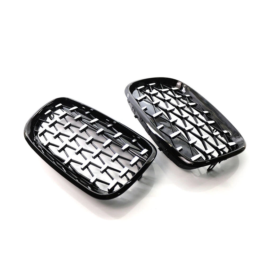 Front Bumper Kidney Grill Diamond Grille For BMW X5 X6 E70 E71