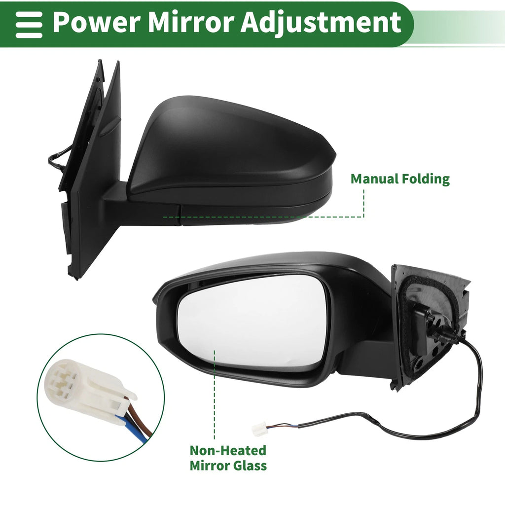 Left Side Door Mirror Replacement for Toyota RAV4 (2013–2015) Manual Folding