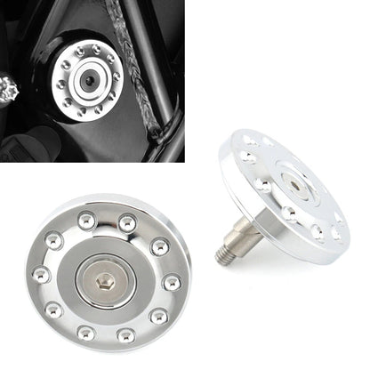 Chrome Frame Hole Cap Cover Plug For STREET Twin SCRAMBLER 1200 BOBBER 2016-24