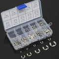 Set of 10 Snap Ring E Clips 1.5mm, 3.5mm, 12mm