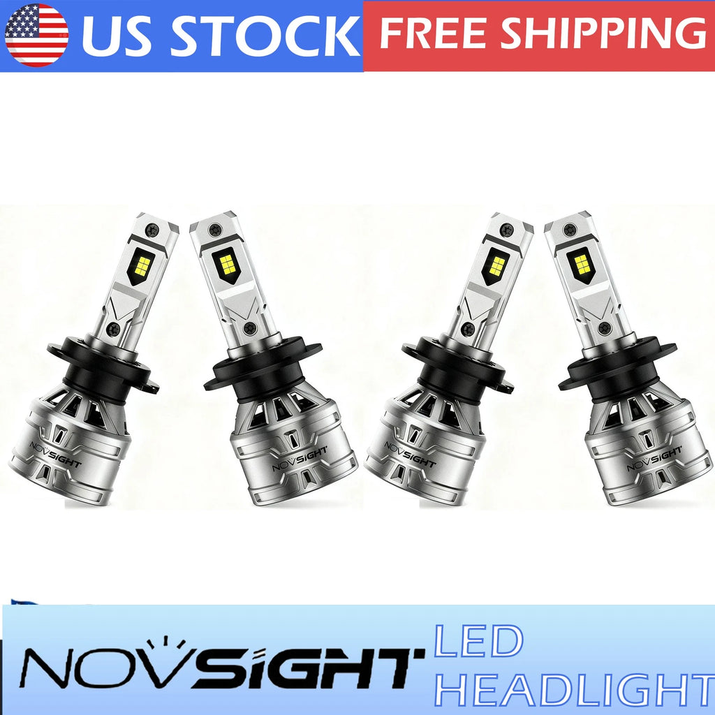 4X H7 LED Headlight Bulbs for
