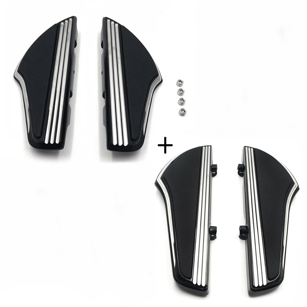 Shark Fin Defiance Footboard Set for Harley Dyna (2012–2016) Softail (2000–2017)