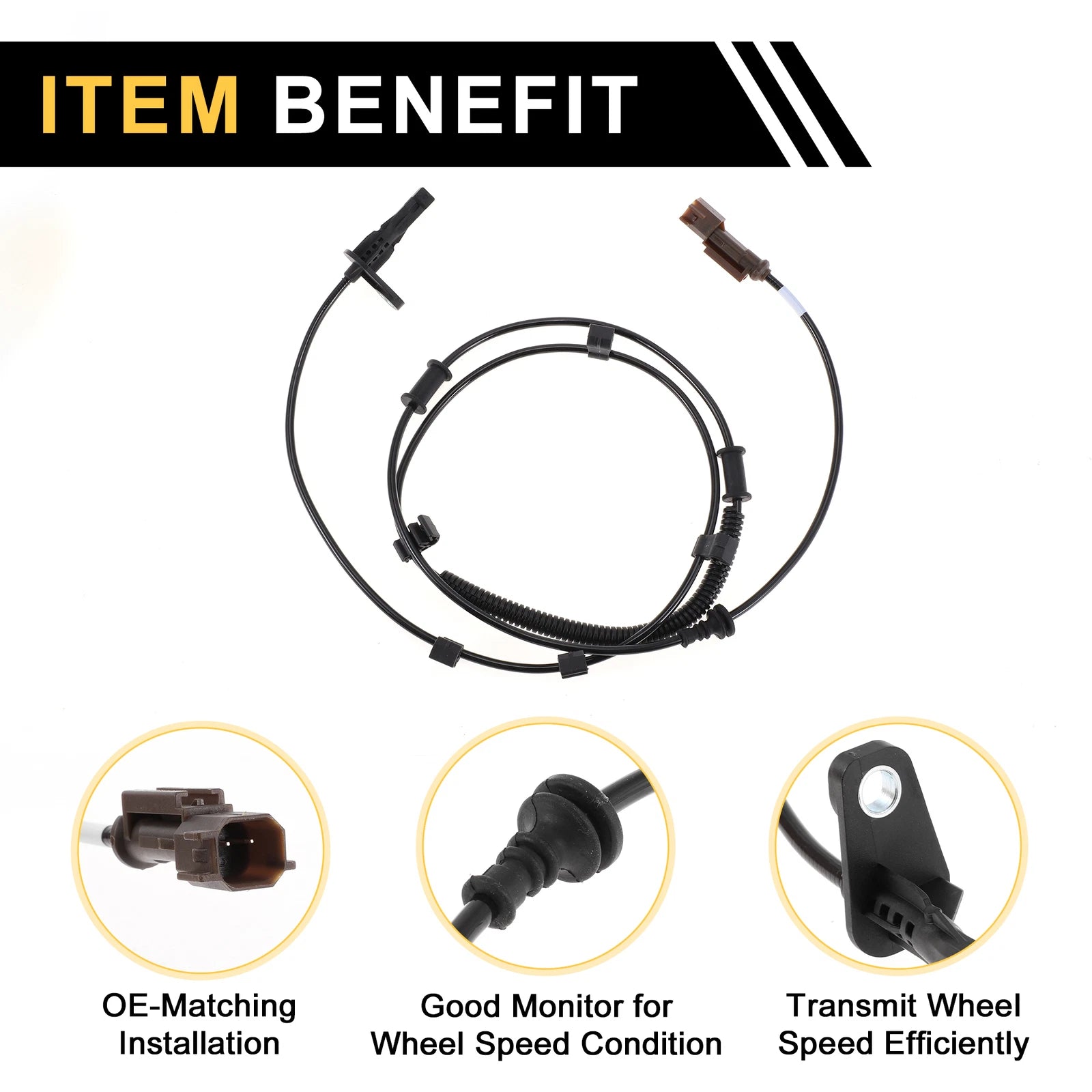 ABS Wheel Speed Sensor No. 4779994AB for Ram 3500 (2013–2018) Rear Right