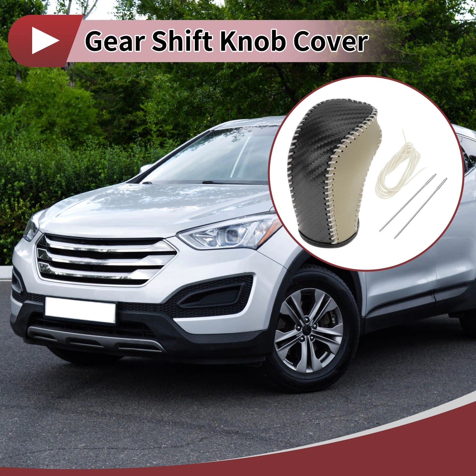 Gear Shift Knob Cover Replacement for Hyundai Tucson (2015–2018)