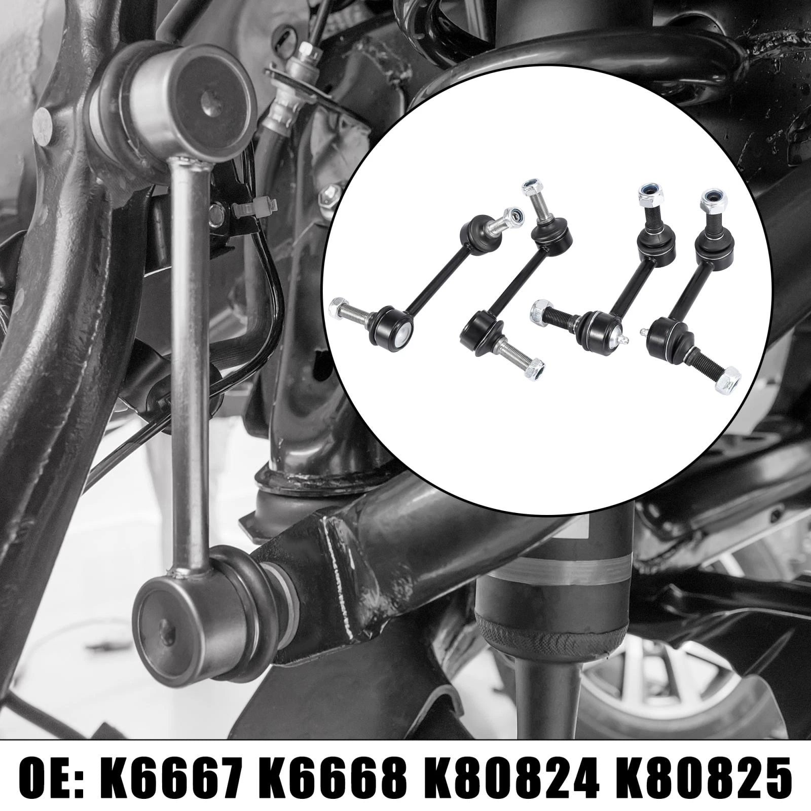 Front Rear Suspension Sway Bar End Link Set for Chevrolet Trailblazer (2002–2009)