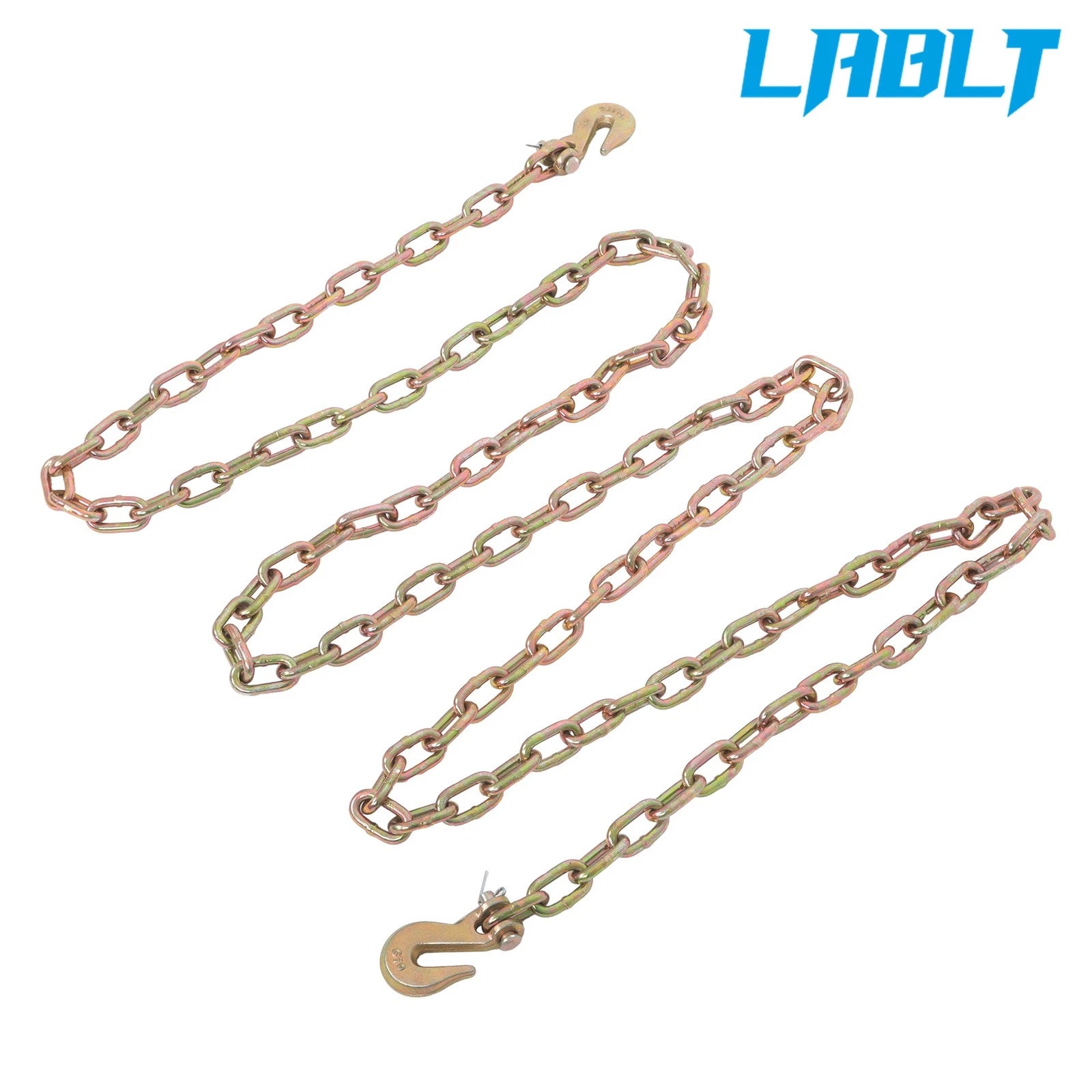 Tow Chain with Hooks for Truck Cargo (1/4" x 12 ft)