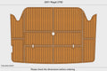 EVA Foam Faux Teak Deck Flooring Pads for Regal 2760 (2001)