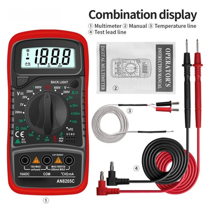 Digital Multimeter AN8205C for Voltage and Current Measurement