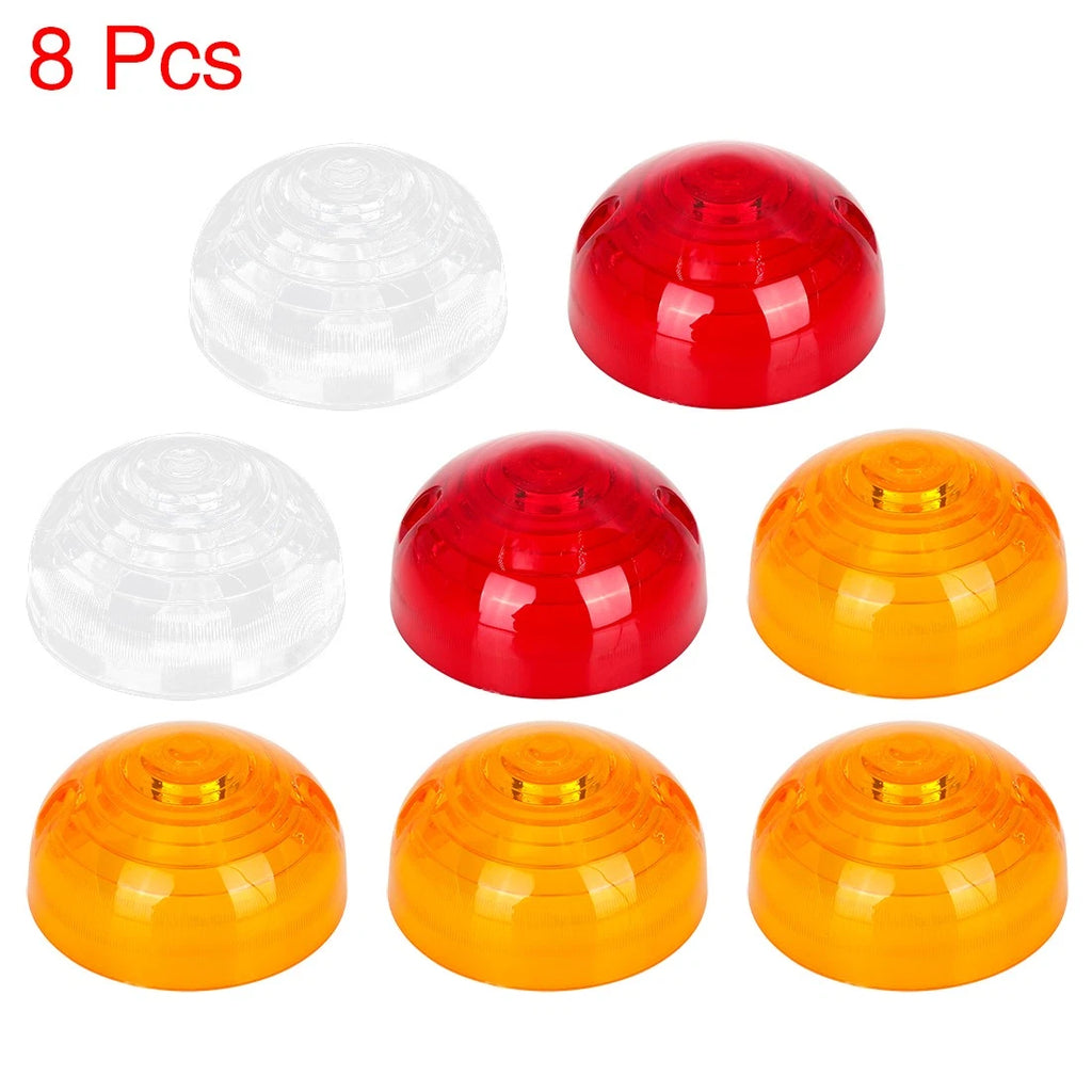 8pcs Side Indicator Tail Light Lens Kit for Land Rover Defender (1990–1995)