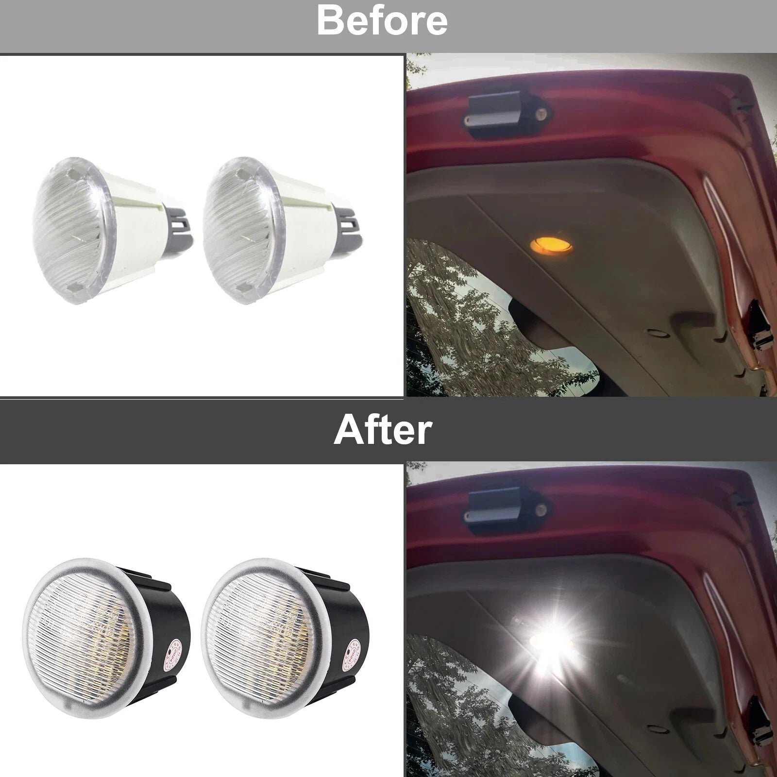 2X Cargo Trunk LED Lights for Dodge Durango (2011–2024) Jeep Grand Cherokee (2005–2022)