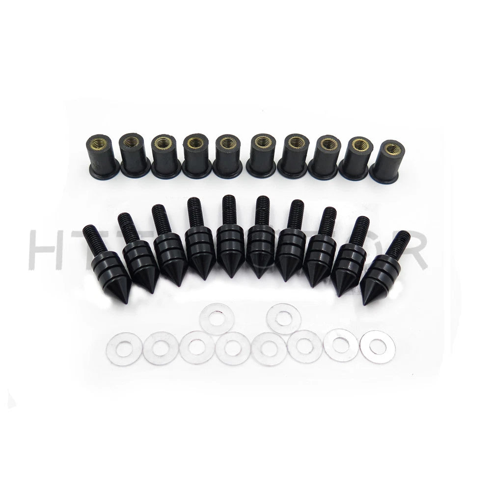 10X Windscreen Windshield Bolts Screw Kit for Honda Suzuki Yamaha Kawasaki