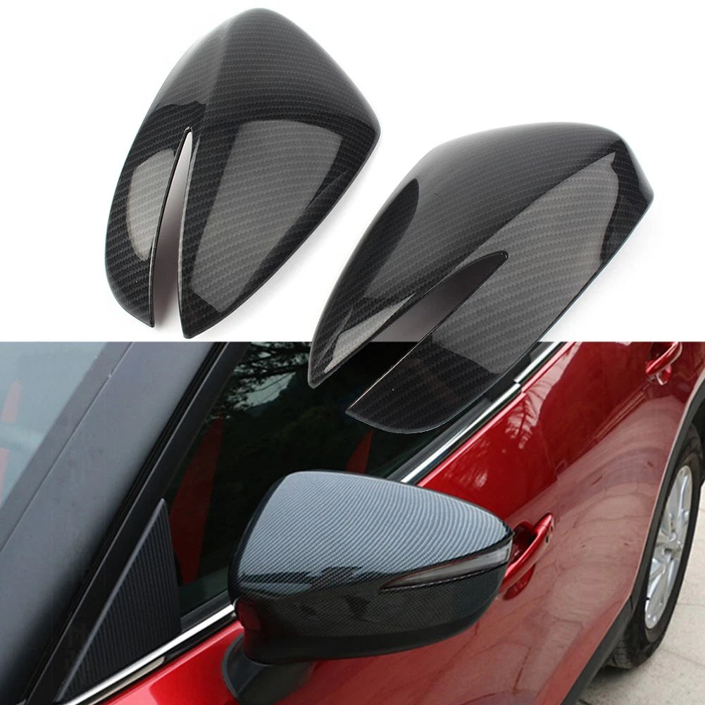 2X ABS Rearview Mirror Cover Trim for Mazda CX-4/CX-3 (2015–2019)