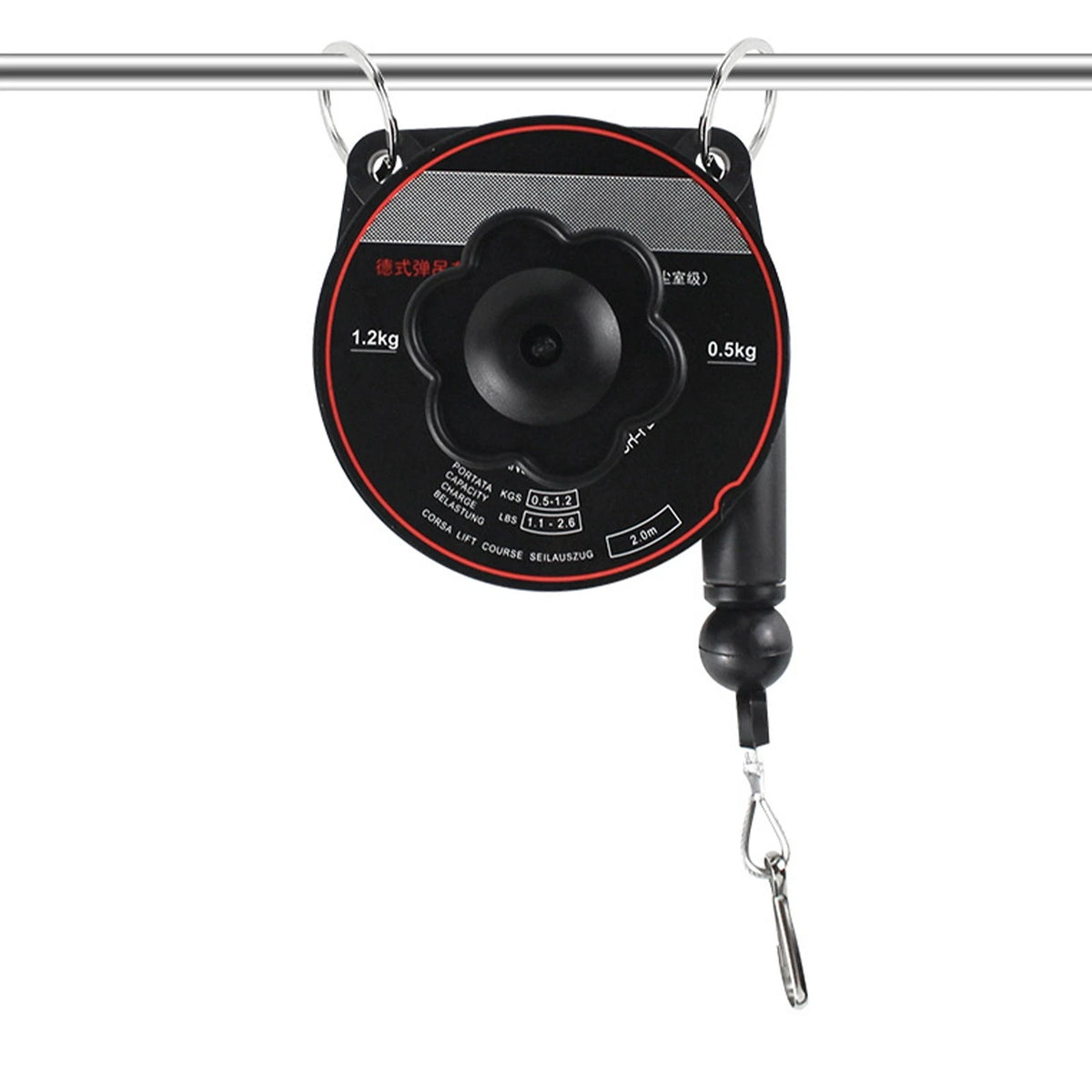 Tension Adjustable Heavy Duty Wire Rope Retractor for Workshop Efficiency