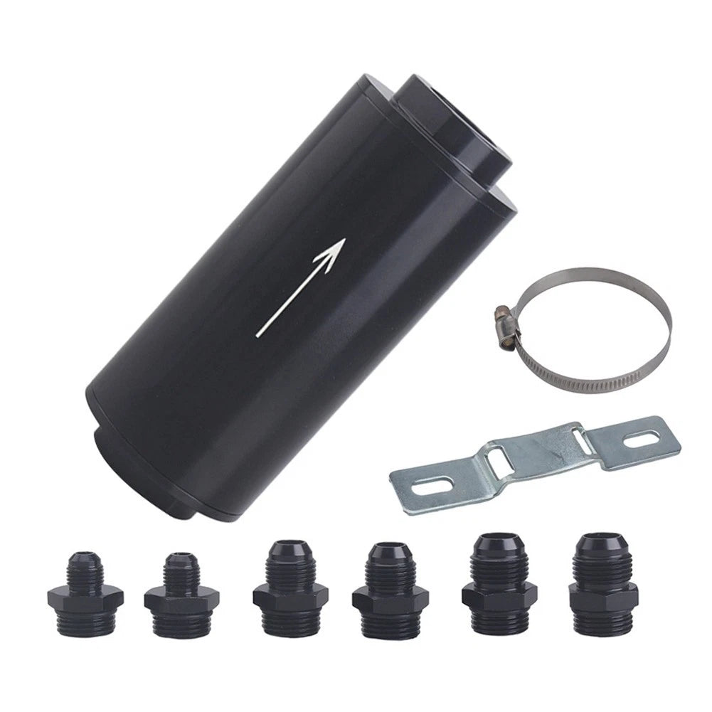 Fuel Filter Inline with Stainless Steel Element and Leak Resistant Rubber Seal