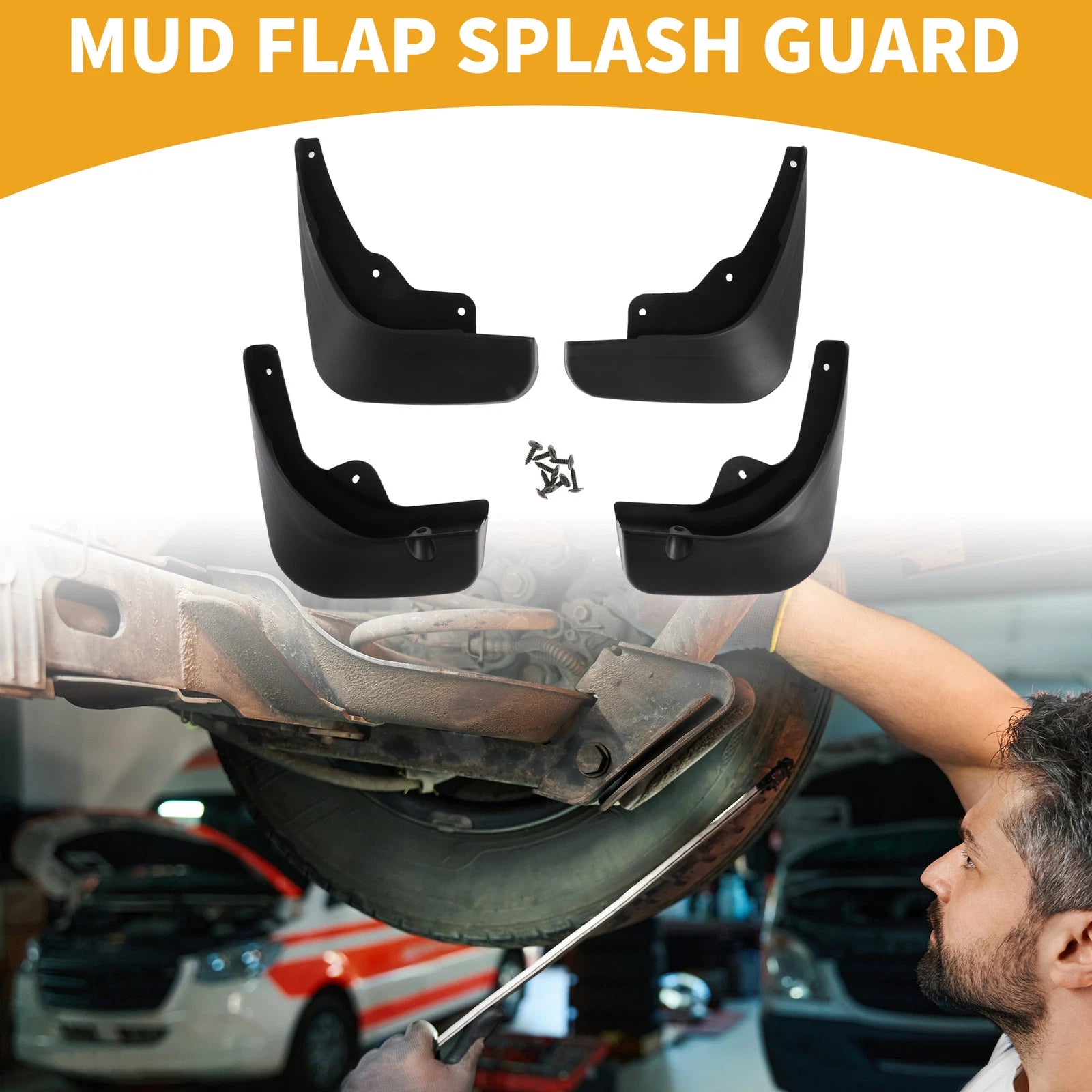 Set of 2 Front & Rear Mud Flaps for Citroen C5 (2008–2017)