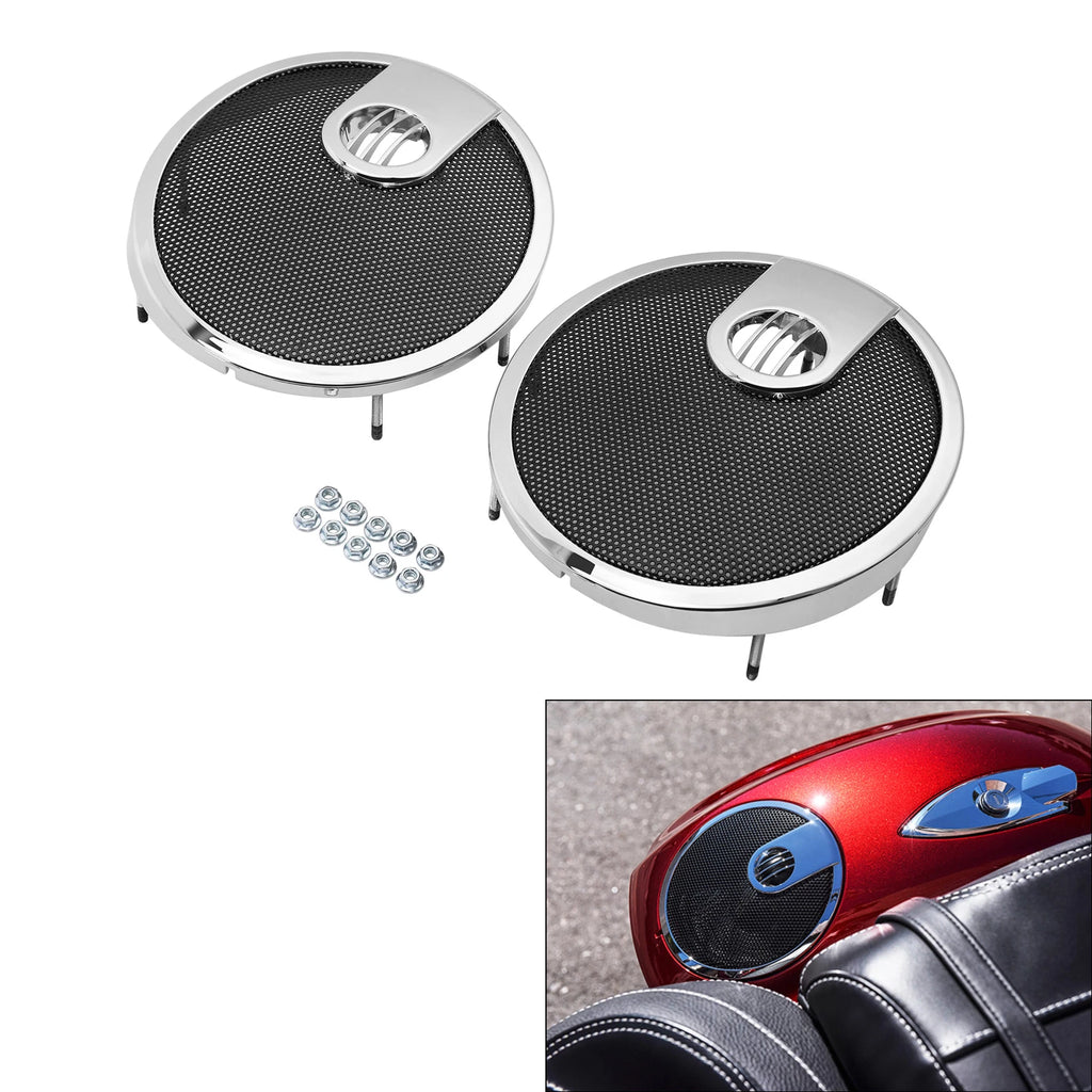 6.5" Saddlebag Speaker Grills for Indian Chieftain (2014–2018) Roadmaster (2015–2024)