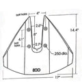 Sport 300 Whale Tail HydroFoil Stabilizer for Outboard Motors (40-350 HP)