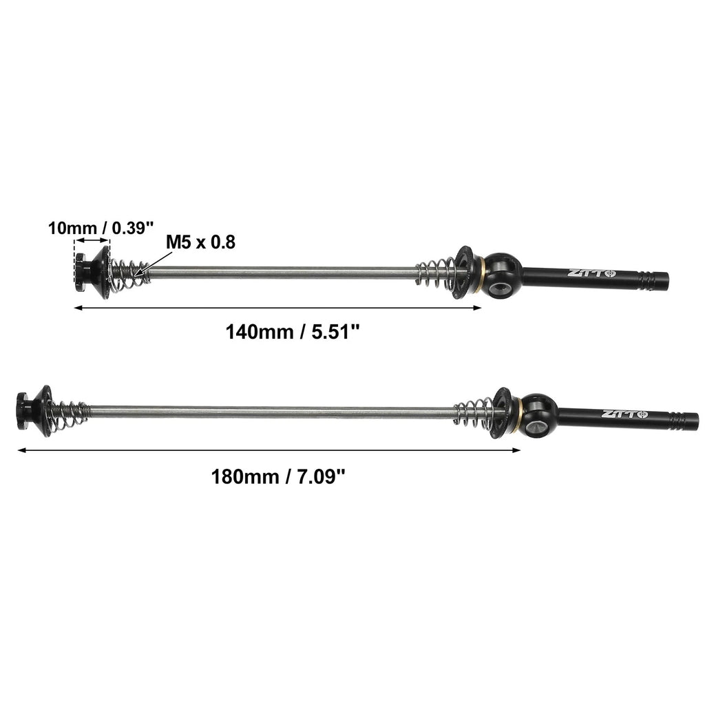 Quick Release Wheel Axles Skewers Front Rear Set for Pair 140mm 180mm