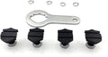 License Plate Mounting Hardware Set for Universal Vehicles (Washer Nut & Screw)