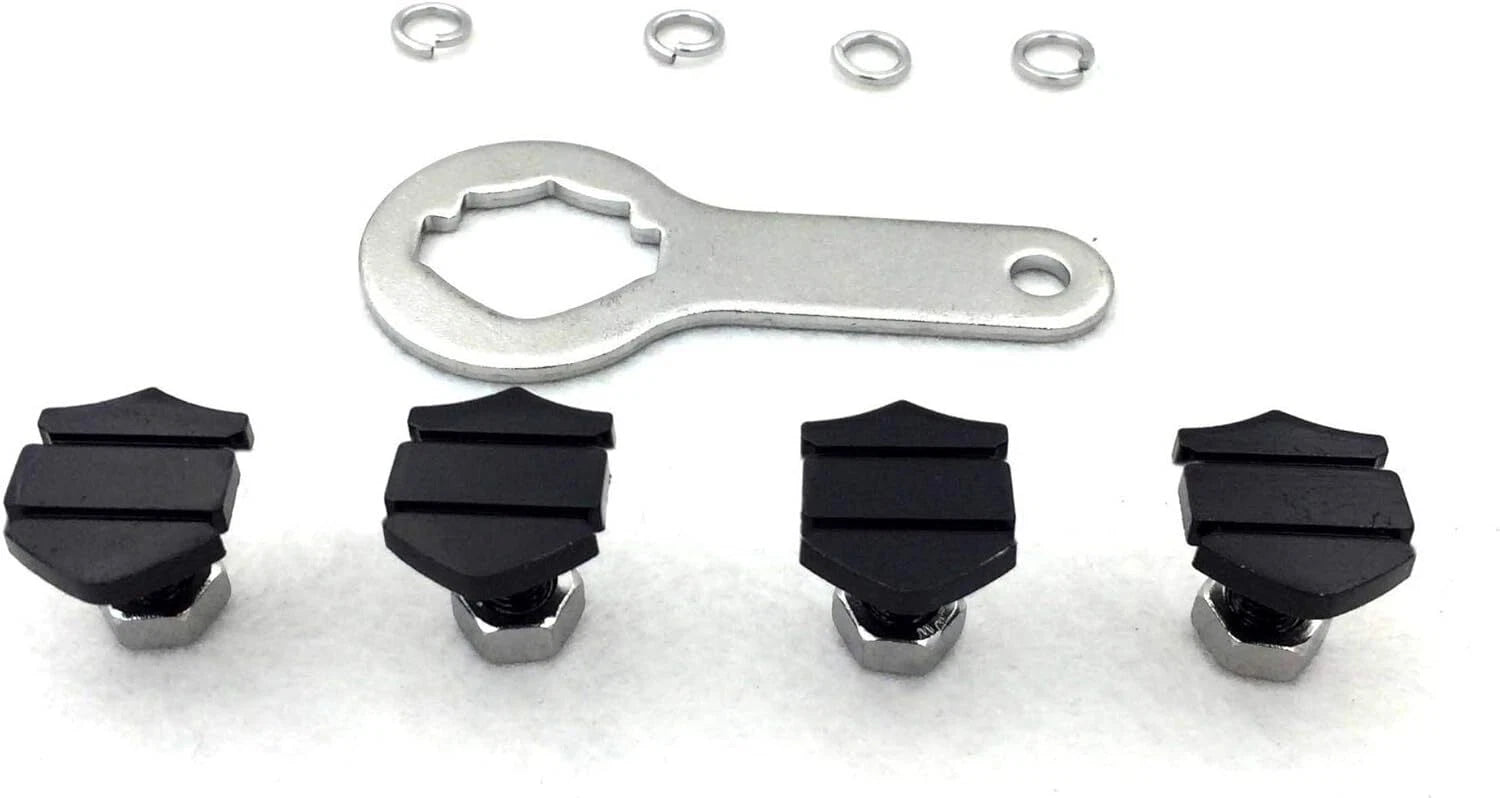 License Plate Mounting Hardware Set for Universal Vehicles (Washer Nut & Screw)