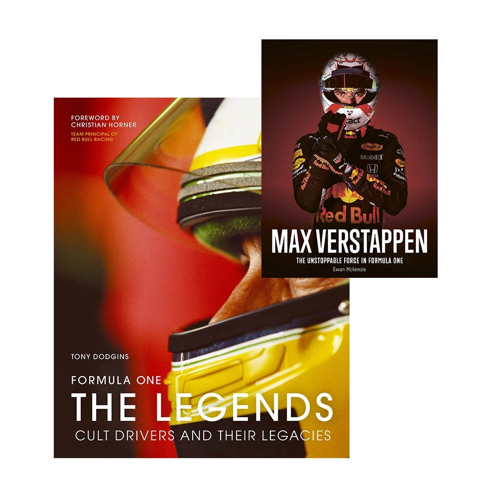 Set of 2 Max Verstappen & Formula One Legends Books