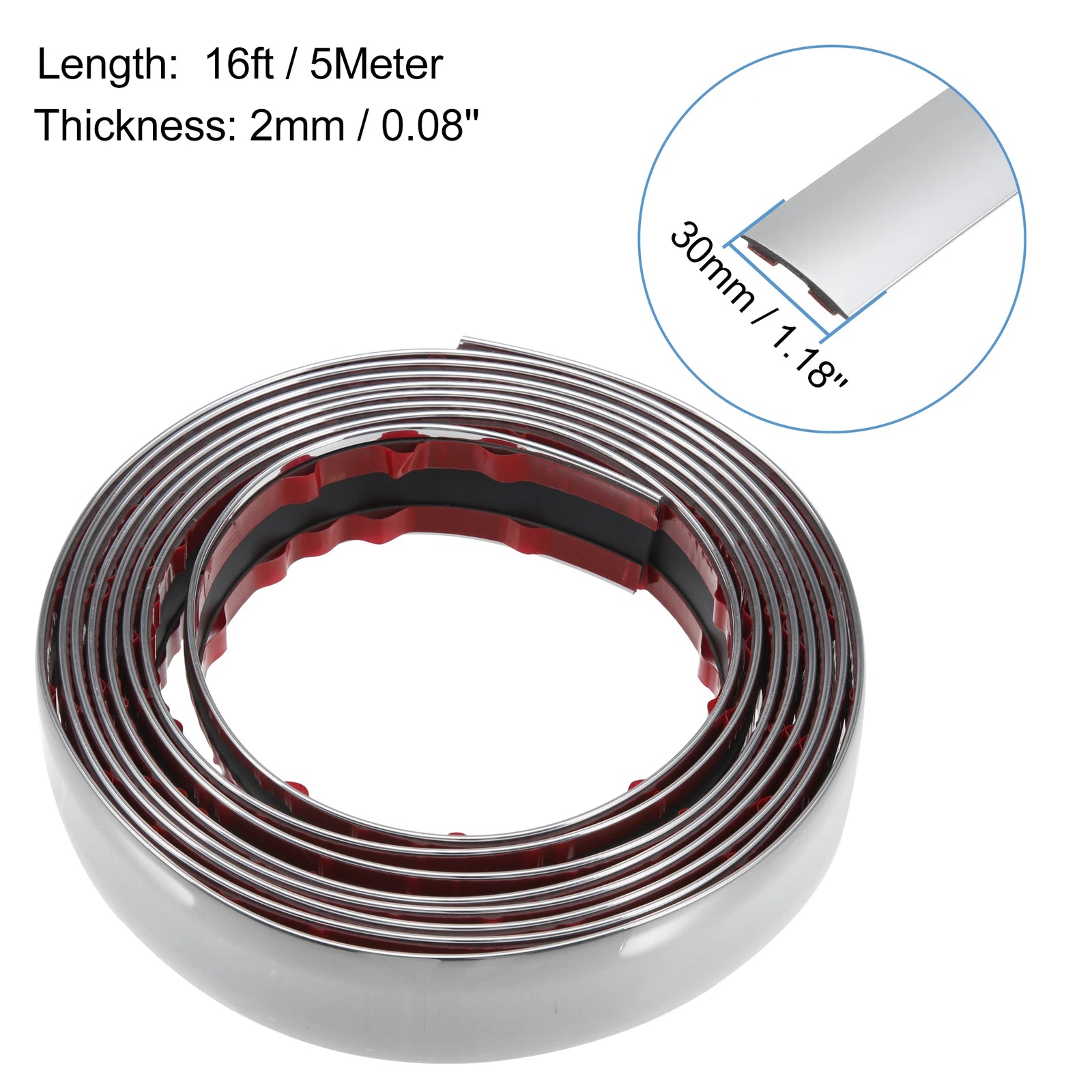 30mm Wide Bumper Protector Strip for Auto Trim (16ft)