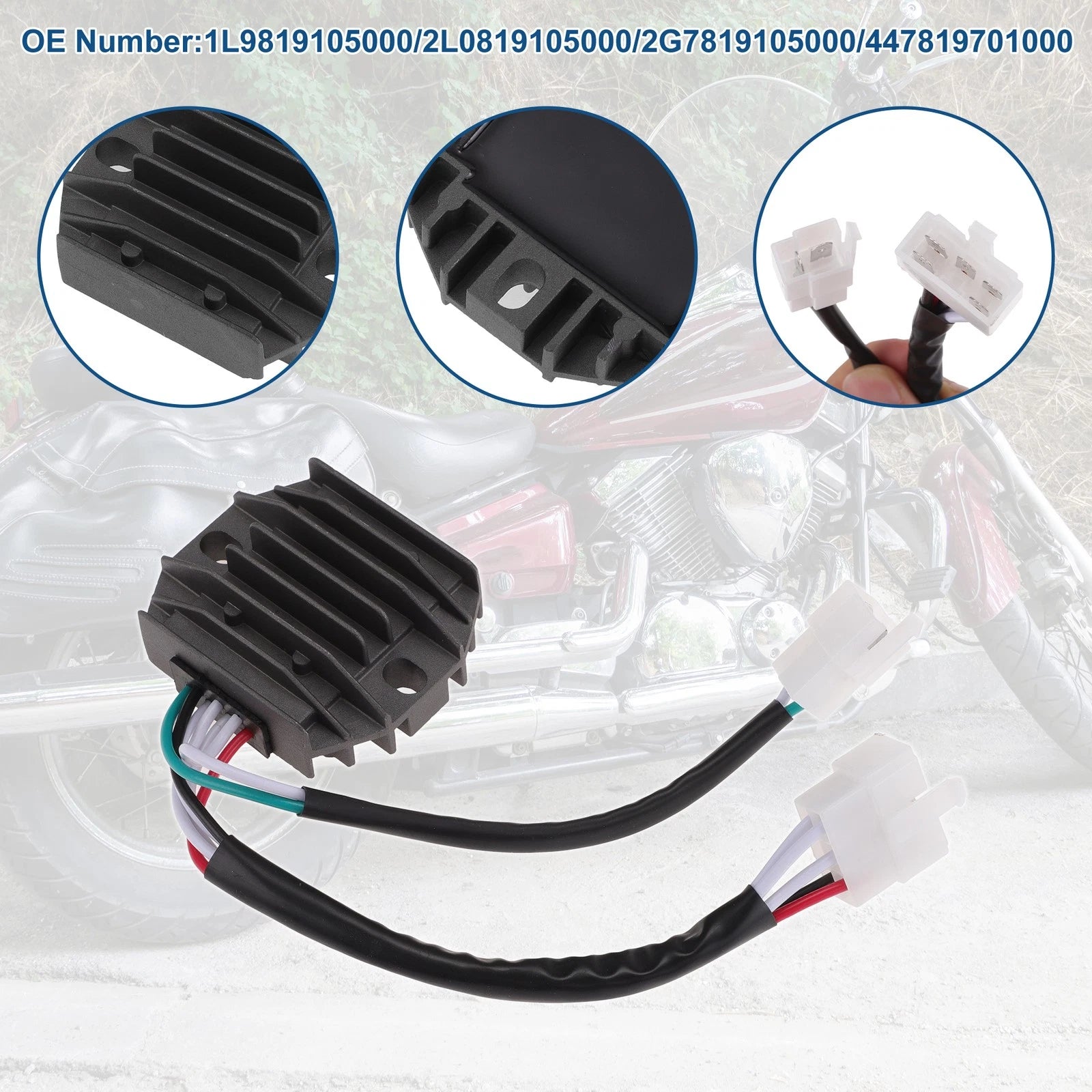 Voltage Regulator Rectifier for Yamaha RD400 (1976–1979) 1L9819105000