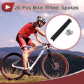 Bicycle Spokes Replacement Set for 13G 171mm 304 Stainless Steel (Black)