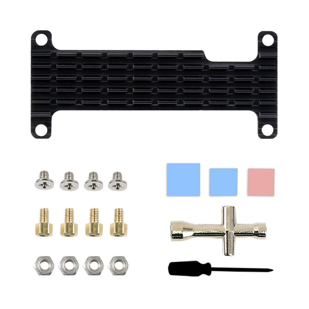 Aluminum Heatsink Kit for Raspberry Pi Zero/Zero 2 W (DIY)